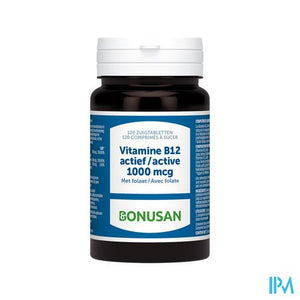 Vitamine B12 Active 1000mcg Zuigtabl 120 Bonusan