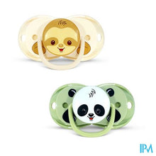 Charger l'image dans la galerie, Raz Baby Keep It Clean Pacifier 2pk Sloth&amp;panda 2

