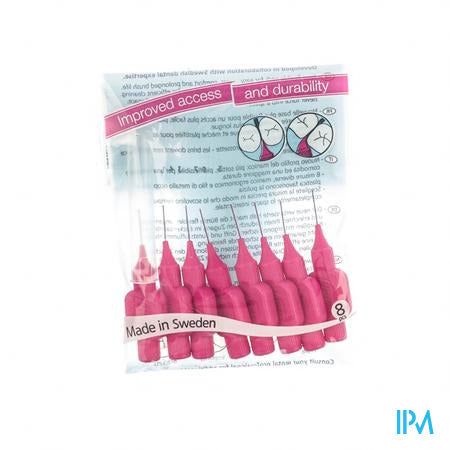 Tepe Interdental Brush Cyl.0,40mm Pink Xxxx-fine 8