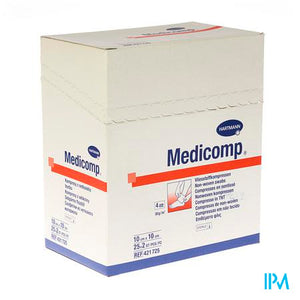 Medicomp 10x10cm 4l.st. 25x2 P/s