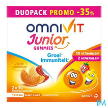Afbeelding in Gallery-weergave laden, Omnivit Junior Gummies Duopack -35%

