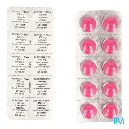 Ibuprofen Teva Drag 30 X 400mg