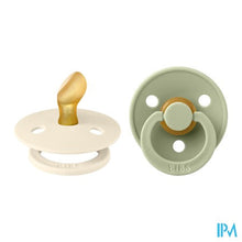Load image into Gallery viewer, Bibs 1 Fopspeen Anatomic Duo Ivory/sage
