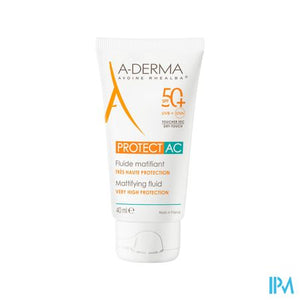 Aderma Protect Ac Fluide Matterend Spf50+ 40ml