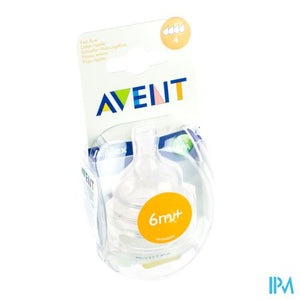 Philips Avent Zuigspeen Fast 4gaten 2 SCF634/27