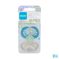 Mam Original Night Fopspeen Silic. 6-16m Blue2