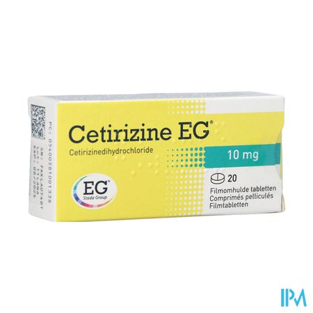 Cetirizine EG          Tabl 20X10Mg