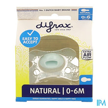 Afbeelding in Gallery-weergave laden, Difrax Fopspeen Natural 0-6m
