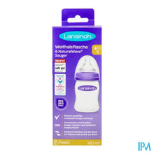 Afbeelding in Gallery-weergave laden, Lansinoh Zuigfles + Natural Wave Speen 160ml
