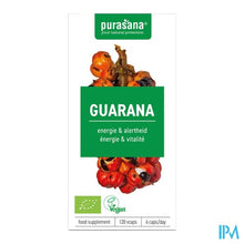 Afbeelding in Gallery-weergave laden, Purasana Vegan Guarana Bio Caps 120x300mg
