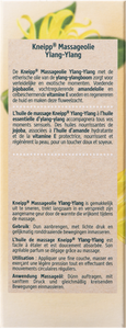 Kneipp Massage Olie Ylang Ylang 100ml