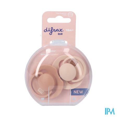 Difrax Dynamic Fopspeen 18m+ Prime Nude/blush 2