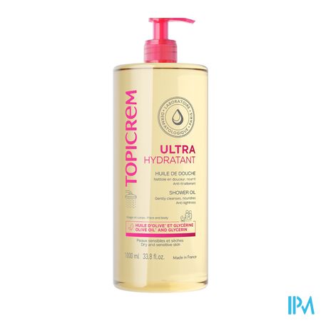 Topicrem Ultra Hydraterende Douche Olie 1l