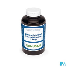 Afbeelding in Gallery-weergave laden, Zinkmethionine 15mg Caps 300 Bonusan
