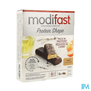 Modifast Protiplus Reep Pure Chocolade-chocola162g