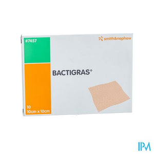 Bactigras Verband 10cmx10cm 10 7457