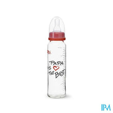 Charger l'image dans la galerie, Bibi Zuigfles Glas Mama Papa 250ml Verv. 1071075
