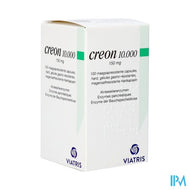 Creon 10000 Caps Maagsapresist Hard 100 X 150mg
