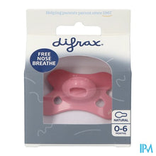 Afbeelding in Gallery-weergave laden, Difrax Fopspeen Natural 0-6m Uni Raspberry
