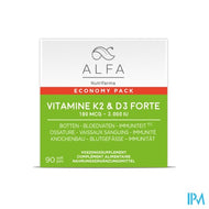 ALFA Vitamine K2 & D3 Forte Softcaps 90