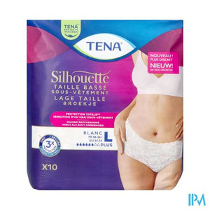 Tena Silhouette Plus Blanc Lage Taille l 10 780123