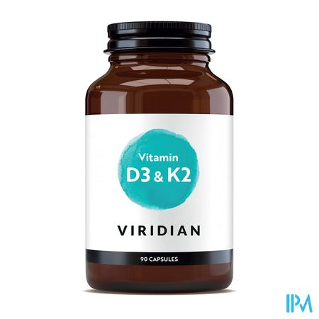 Viridian Vitamin D3&k2 V-caps 90