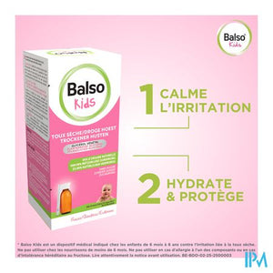 Balso Kids Hoestsiroop Z/suiker 125ml + Pipet Nf