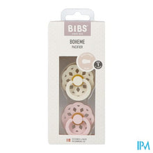Charger l'image dans la galerie, Bibs 1 Fopspeen Boheme Duo Ivory&amp;blossom
