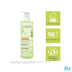 Aderma Exomega Control Reinigingsgel 2in1 500ml