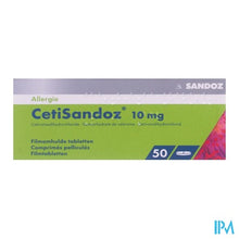 Afbeelding in Gallery-weergave laden, Cetirizine Sandoz Tabl 50 X 10mg
