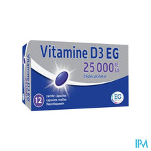 Afbeelding in Gallery-weergave laden, Vitamine D3 EG 25000 Ie Zachte Caps 12
