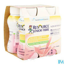 Afbeelding in Gallery-weergave laden, Resource Junior Fibre Aardbei 4x200ml
