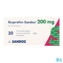Afbeelding in Gallery-weergave laden, Ibuprofen Sandoz 200mg Filmomh Tabl 30
