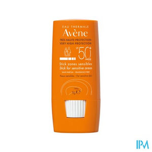 Avene Zon Spf50+ Stick Gevoelige Zones 8ml