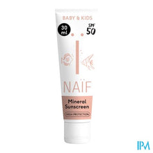 Afbeelding in Gallery-weergave laden, Naif Baby&amp;kids Sun Minerale Creme Spf50 30ml
