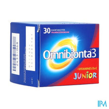 Afbeelding in Gallery-weergave laden, Omnibionta3 Junior Multivitamines voor Kinderen (30 tabletten)
