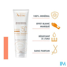 Charger l'image dans la galerie, Avene Zon Spf50+minerale Melk Z.hoge Besch. 100ml
