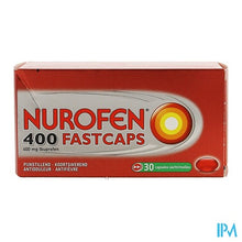 Afbeelding in Gallery-weergave laden, Nurofen 400 Fastcaps Caps 30x400mg
