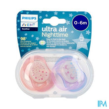 Charger l'image dans la galerie, Philips Avent Fopspeen +0m Air Night Girls
