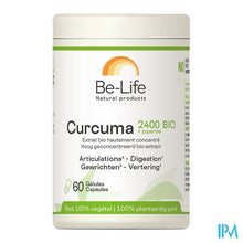 Load image into Gallery viewer, Curcuma 2400 + Piperine Bio Be Life Gel 60
