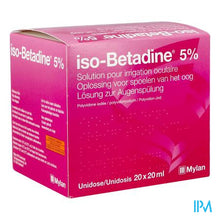 Load image into Gallery viewer, Iso Betadine Sol Oculaire-spoelen Oog 20udx20ml 5%
