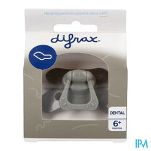 Load image into Gallery viewer, Difrax Fopspeen Dental +6m Uni/pure Grijs/clay
