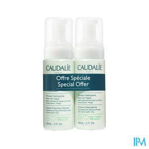 Caudalie Vinoclean Mousse Rein.fleur Vigne 2x150ml