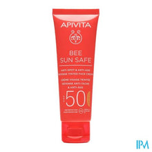Load image into Gallery viewer, Apivita Bee Sun Safe A/age Face Cr Tint.spf50 50ml
