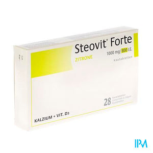 Steovit Forte 1000mg/800ie Kauwtabl 28