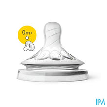 Charger l&#39;image dans la galerie, Philips Avent Natural 2.0 Zuigspeen 1 Gaatje SCF041/27
