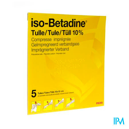 Iso Betadine Tulles Compr 5 10x10