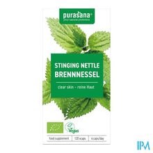 Afbeelding in Gallery-weergave laden, Purasana Vegan Brandnetel Bio Caps 120x210mg
