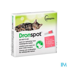 Afbeelding in Gallery-weergave laden, Dronspot 60mg/15mg Spot-on Kat Medium&gt;2,5-5kg Pip2
