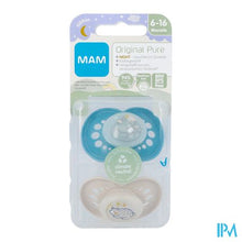 Charger l'image dans la galerie, Mam Original Night Fopspeen Silic. 6-16m Blue2
